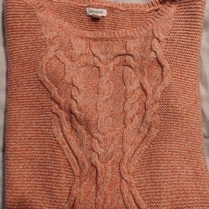 Pink holiday knit sweater